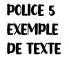 Stickers lettrage - Personnalisé Police d'écriture : Police 5