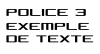 Stickers lettrage - Personnalisé Police d'écriture : Police 3
