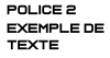 Stickers lettrage - Personnalisé Police d'écriture : Police 2