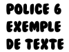Stickers lettrage - Personnalisé Police d'écriture : Police 6
