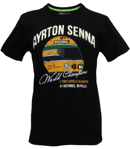 Ayrton Senna T-Shirt Champion du Monde Vintage PM Racing