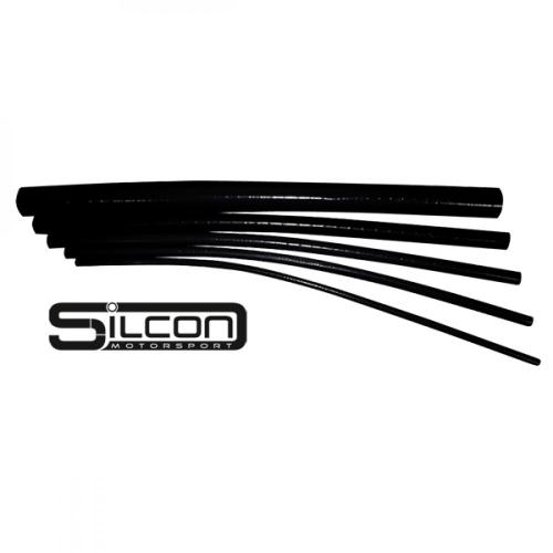 Durite silicone Silcon diamètre 8mm - coloris noir - droite 1 mètre