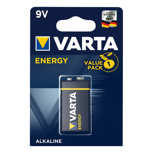 Pile alcaline Varta Energy 9V sous blister PM Racing